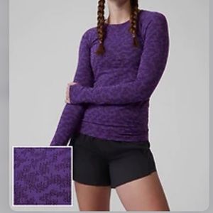 Athleta Momentum Winter Frost Print Top